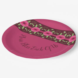 Assiettes En Carton Concepteur floral artistique
