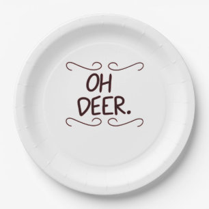Assiettes En Carton Conception artistique créative Alastor Oh Deer 