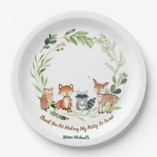 Assiettes En Carton conception classique personnalisée d'animaux de la