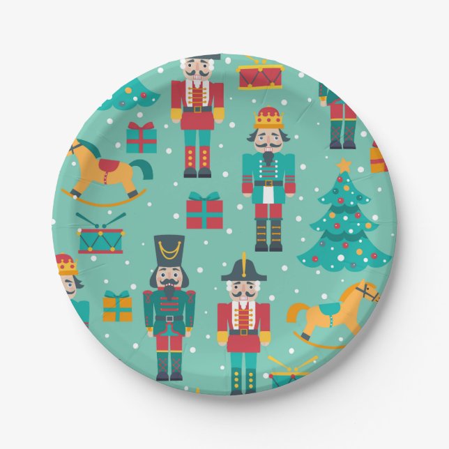 Assiettes En Carton Conception de fêtes de Noël (Devant)