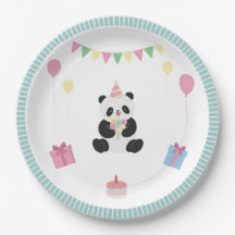 Conception de Panda douce à la menthe et rose
