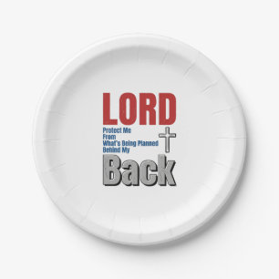 Assiettes En Carton Conception de t-shirt de foi chrétienne Lord Prote