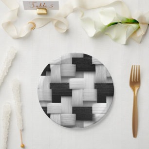 Assiettes En Carton Conception géométrique Abstraite
