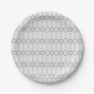 Assiettes En Carton Conception grise de Nouveau d'art de plaque à