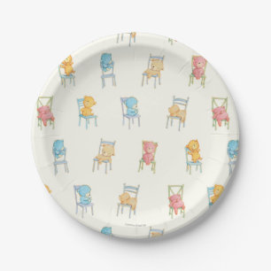 Assiettes En Carton Concerne le motif de chaises