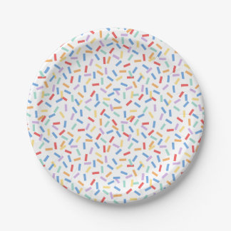Assiettes En Carton Confetti Brights (Sprinkles)