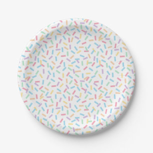 Assiettes En Carton Confetti Pastels (Sprinkles)