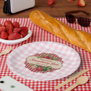 Assiettes En Carton Confiture aux fraises