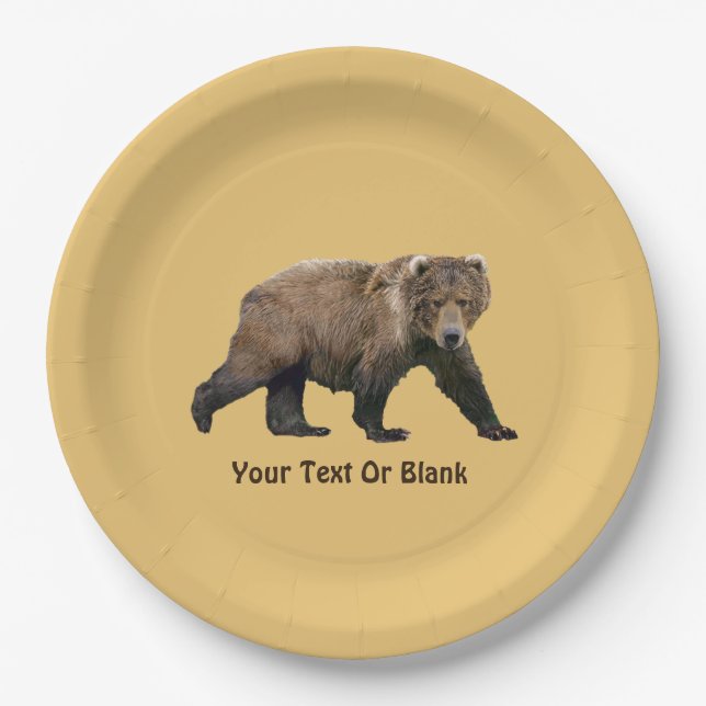 Assiettes En Carton Cook bear (Devant)