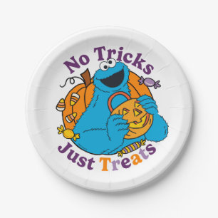 Assiettes En Carton Cookie Monster   Pas de traces juste des traitemen