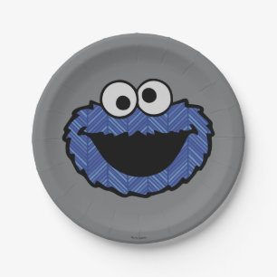 Assiettes En Carton Cookie Monster Retour arrière des années 80