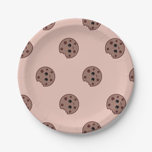 Assiettes En Carton Cookies à puce Plaques papier motifs (Devant)