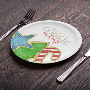 Assiettes En Carton Cookies de Noël Whimsical Sweet Holiday Plaisant