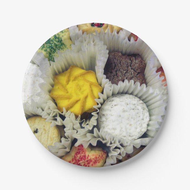 Assiettes En Carton Cookies Plaques de papier personnalisées - 7 pouce (Devant)