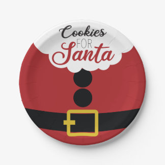 Assiettes En Carton Cookies pour Noël familial au Père Noël