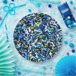 Assiettes En Carton Cool Couleurs d'été Peinture Motif