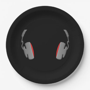 Assiettes En Carton Cool de casque simple et classique