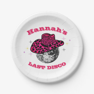 Assiettes En Carton Cool Disco Cowgirl Bachelorette Party