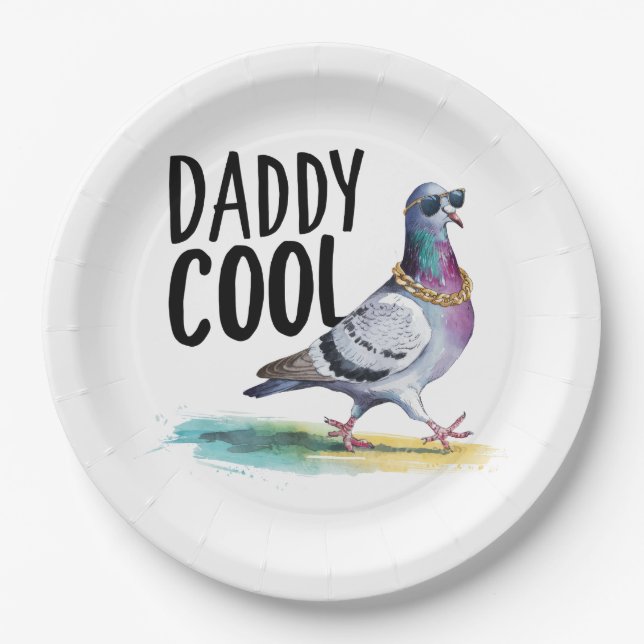 Assiettes En Carton Cool papa (Devant)