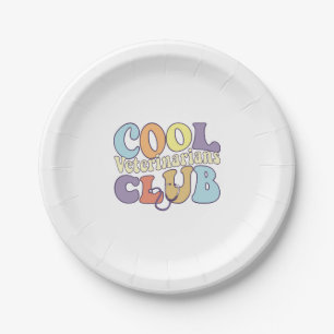 Assiettes En Carton Cool Vet Club Vétérinaire Tech praticien Animal
