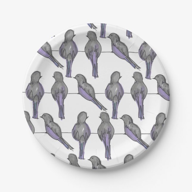 Assiettes En Carton Copie de copains de pigeon (Devant)