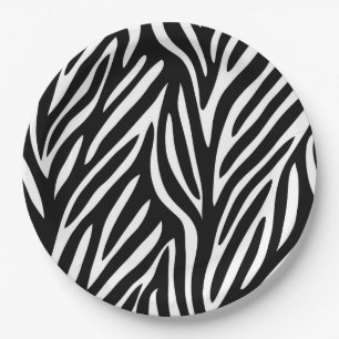 ASSIETTES EN CARTON COPIE DE ZÈBRE