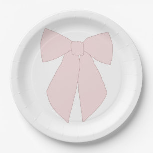 Assiettes En Carton Coquette à la botte rose