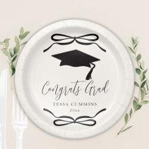Coquette noire et blanche Bow Girl Graduation Part