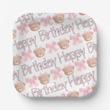 Coquette rose Joyeux Anniversaire