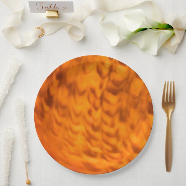 Assiettes En Carton Coquillage hypnotique (Mariage)