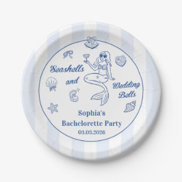 Assiettes En Carton Coquillages et Mariage Bells Bachelorette Party