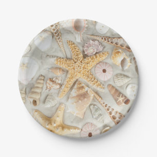 Assiettes En Carton Coquilles de mer