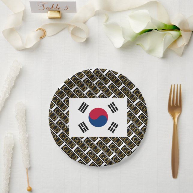 ASSIETTES EN CARTON CORÉE DU SUD (Mariage)