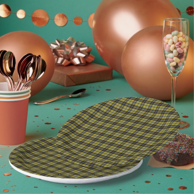 Assiettes En Carton Cornish Clan Tartan (Multi)
