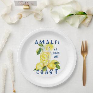 Assiettes En Carton Côte d'Amalfi – La Dolce Vita Limoncello
