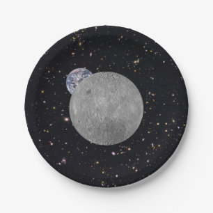 Assiettes En Carton Côté sombre ou lointain de la Lune