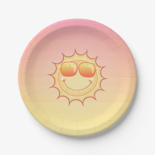 Assiettes En Carton Coucher de soleil