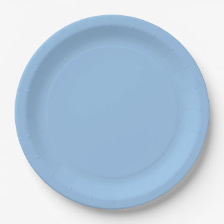 Assiettes En Carton Couleur bleue B01