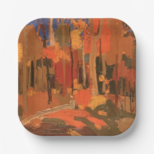 Assiettes En Carton Couleur d'automne par Tom Thomson (Recto)