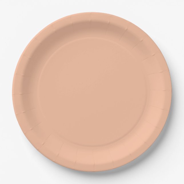 Assiettes En Carton Couleur solide (Devant)