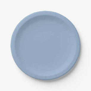 Assiettes En Carton Couleur solide bleu poudré clair