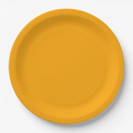 Assiettes En Carton Couleur vive orange