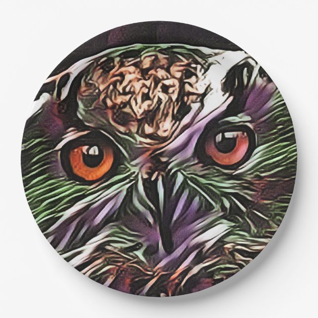ASSIETTES EN CARTON COUPER OWL (Devant)