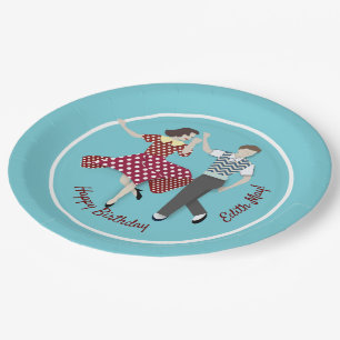 Assiettes En Carton Couple de danse