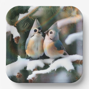 Assiettes En Carton Couple de souris de tireur touffu