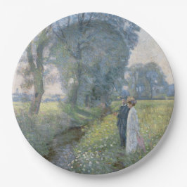 Assiettes En Carton Couple engagé (Mariage et mariage) (Fiançailles)