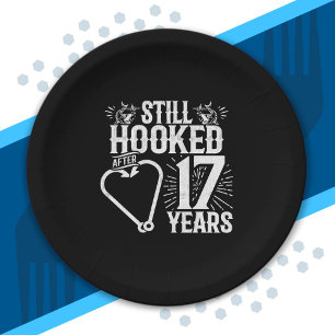 Assiettes En Carton Couples mariés 17 ans