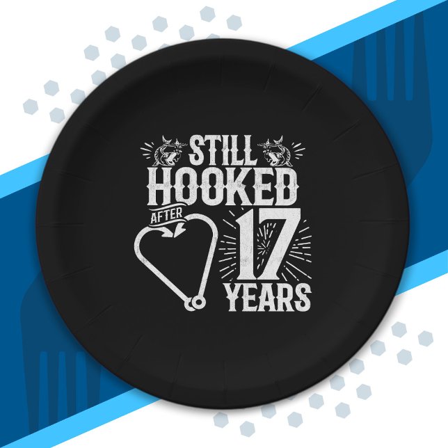 Assiettes En Carton Couples mariés 17 ans (Créateur téléchargé)