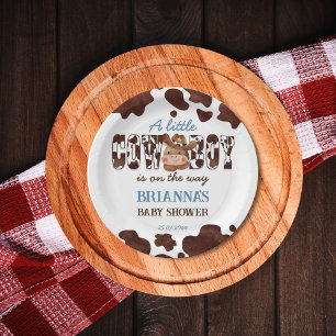 Assiettes En Carton Cowboy cheval de bébé mignon baby shower de l'oues