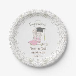 Assiettes En Carton Cowboy Cowgirl Graduation Country Western Party